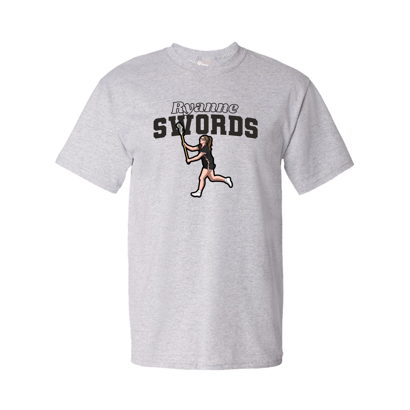 Youth Tee — Name Arch in Grey