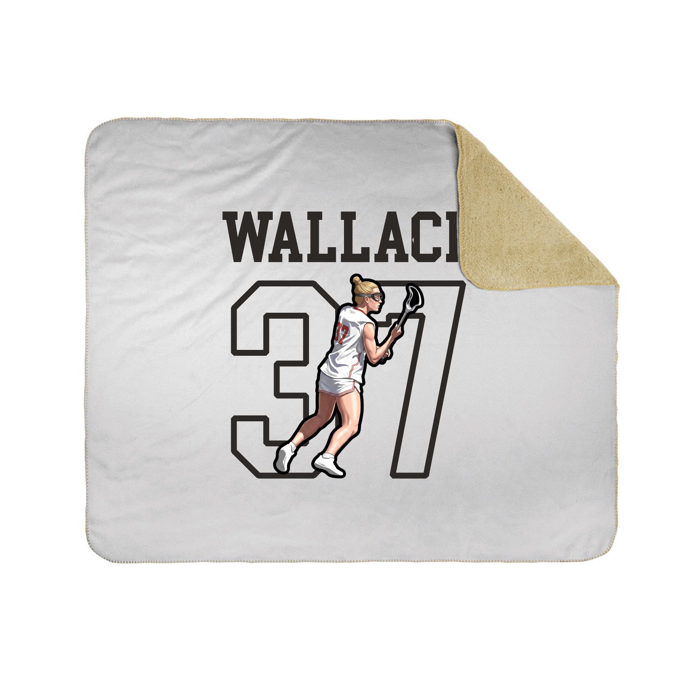 Throw Blanket — Shirsey in White