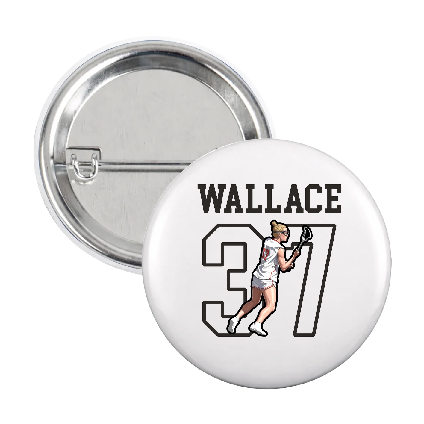 Game Day Button — Shirsey in White