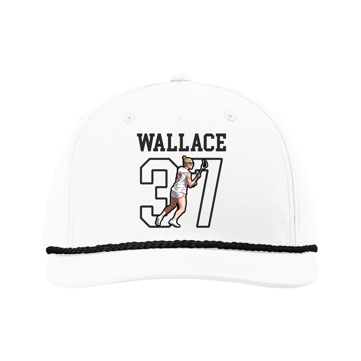 Five-Panel Classic Rope Cap — Shirsey in White