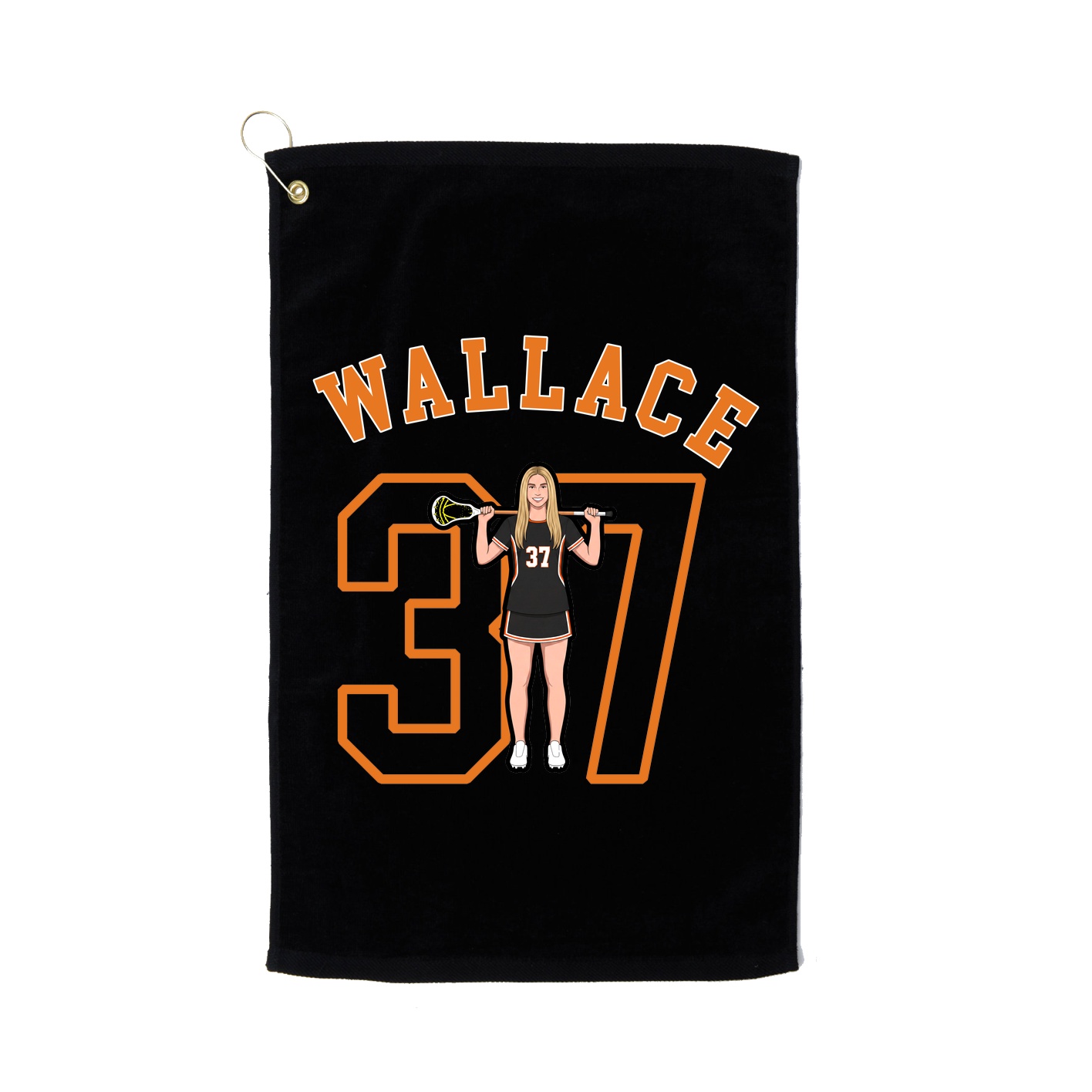 Golf Towel — Shirsey Arch in Black