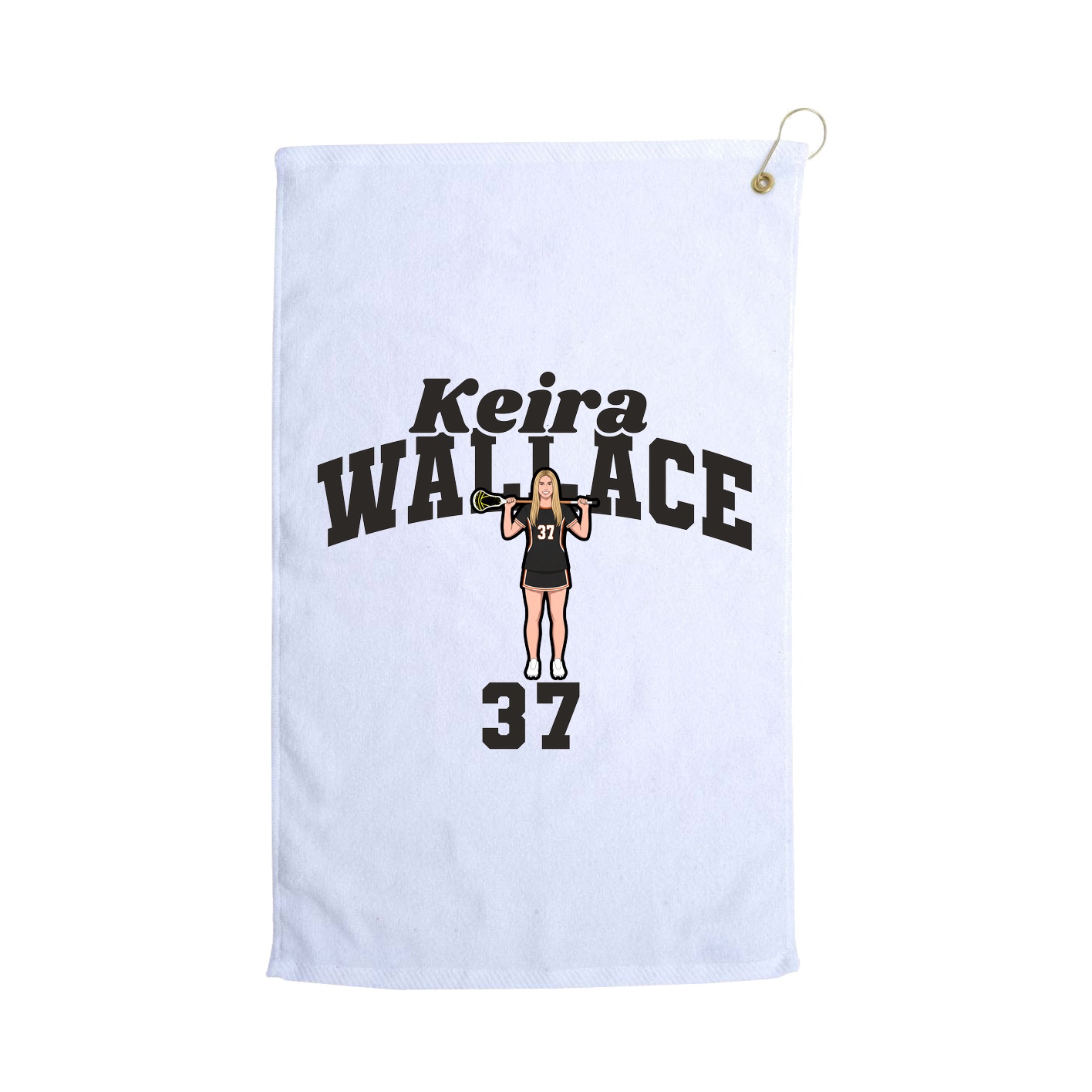 Golf Towel — Signature Arch in White