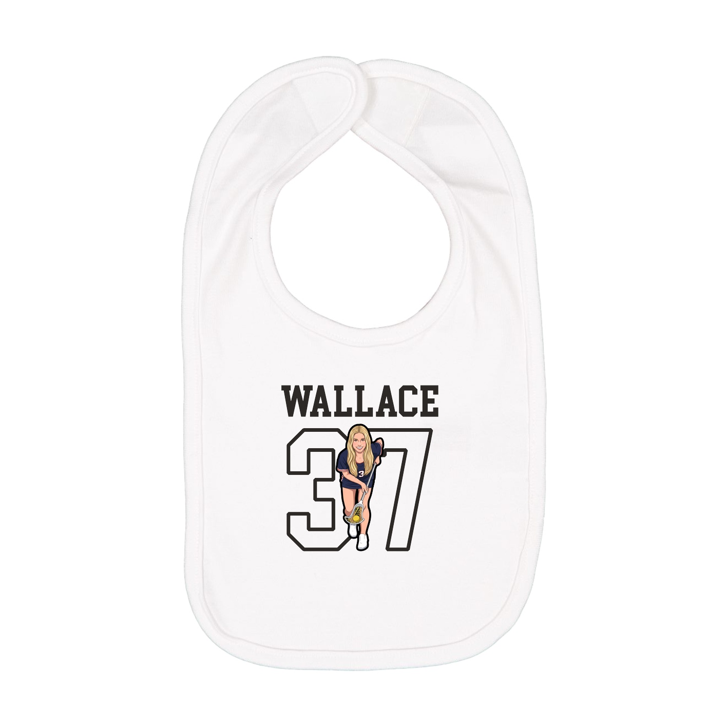 Infant Bib — Shirsey in White