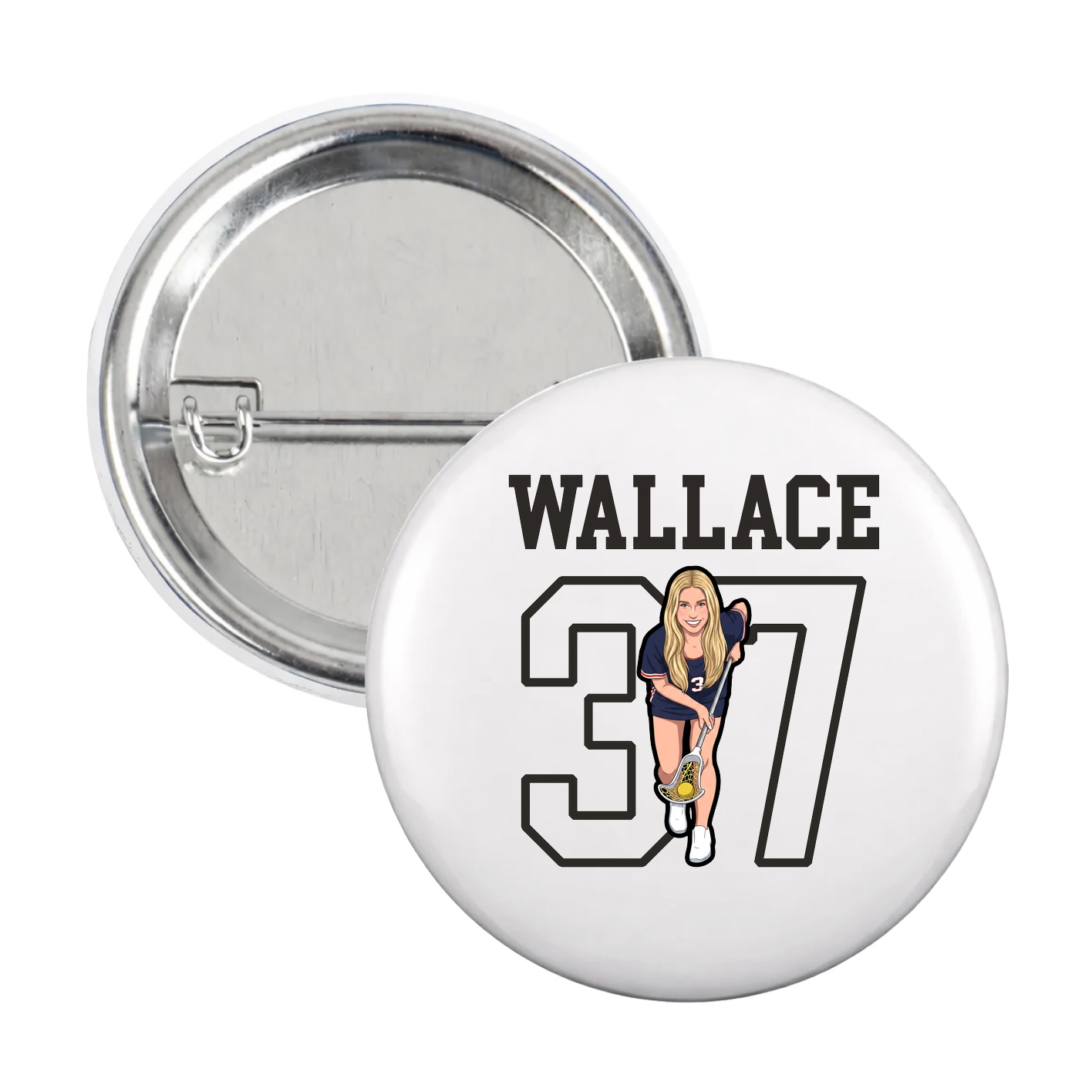 Game Day Button — Shirsey in White