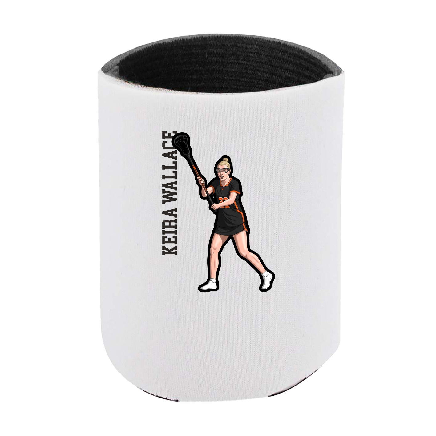 Can Holder — Name Vertical in White