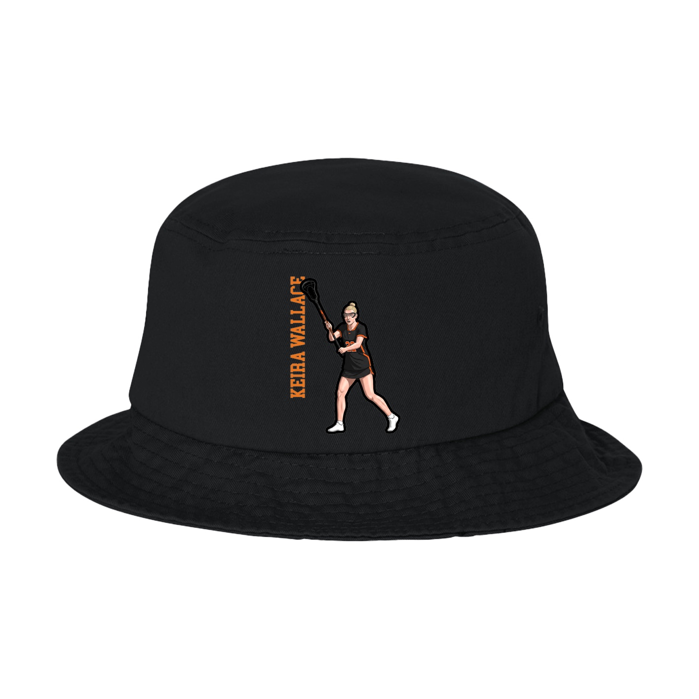 Bucket Cap — Name Vertical in Black