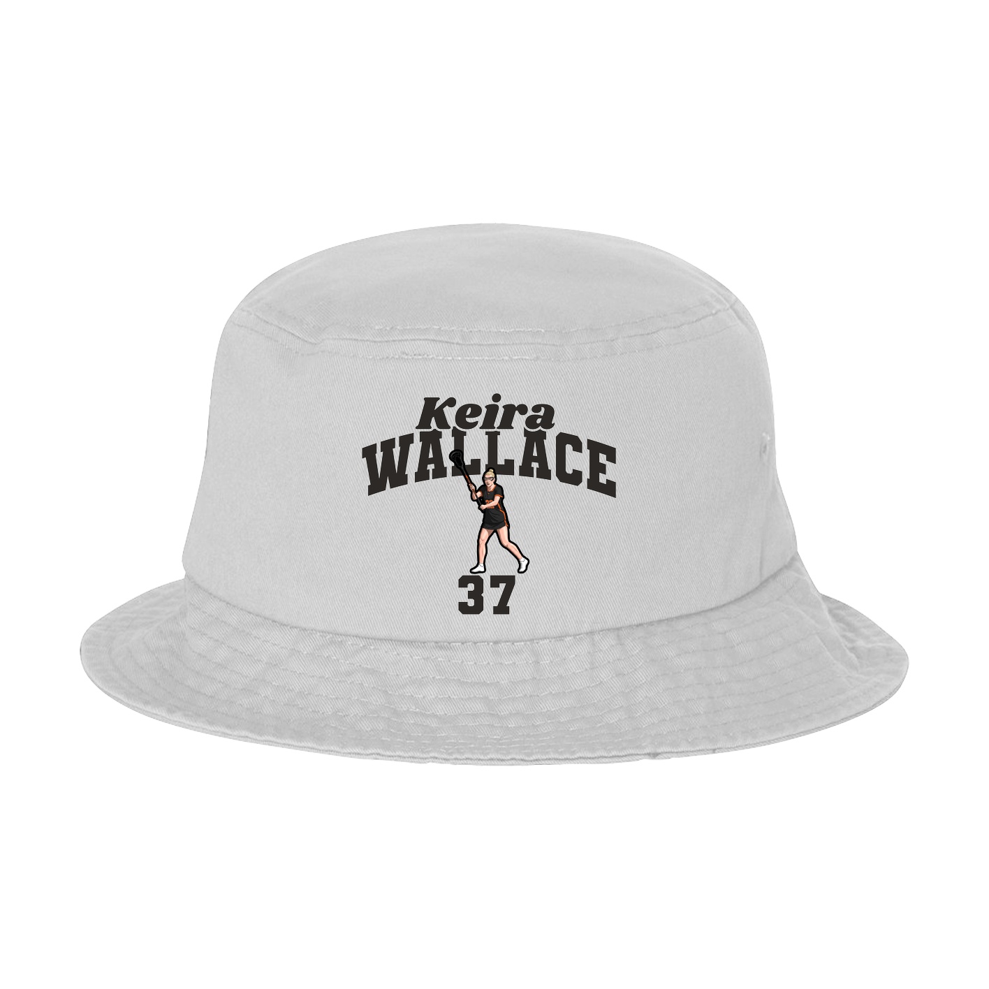 Bucket Cap — Signature Arch in White
