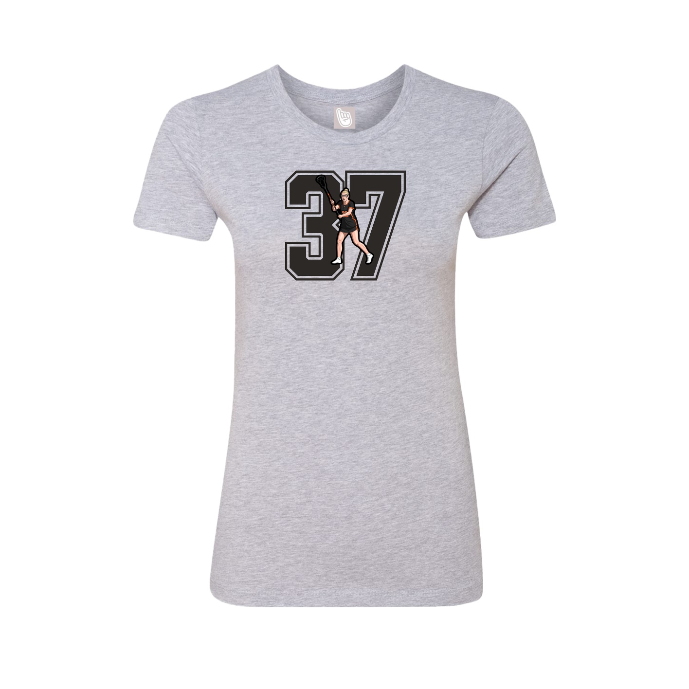 Womens Tee — Number in Grey