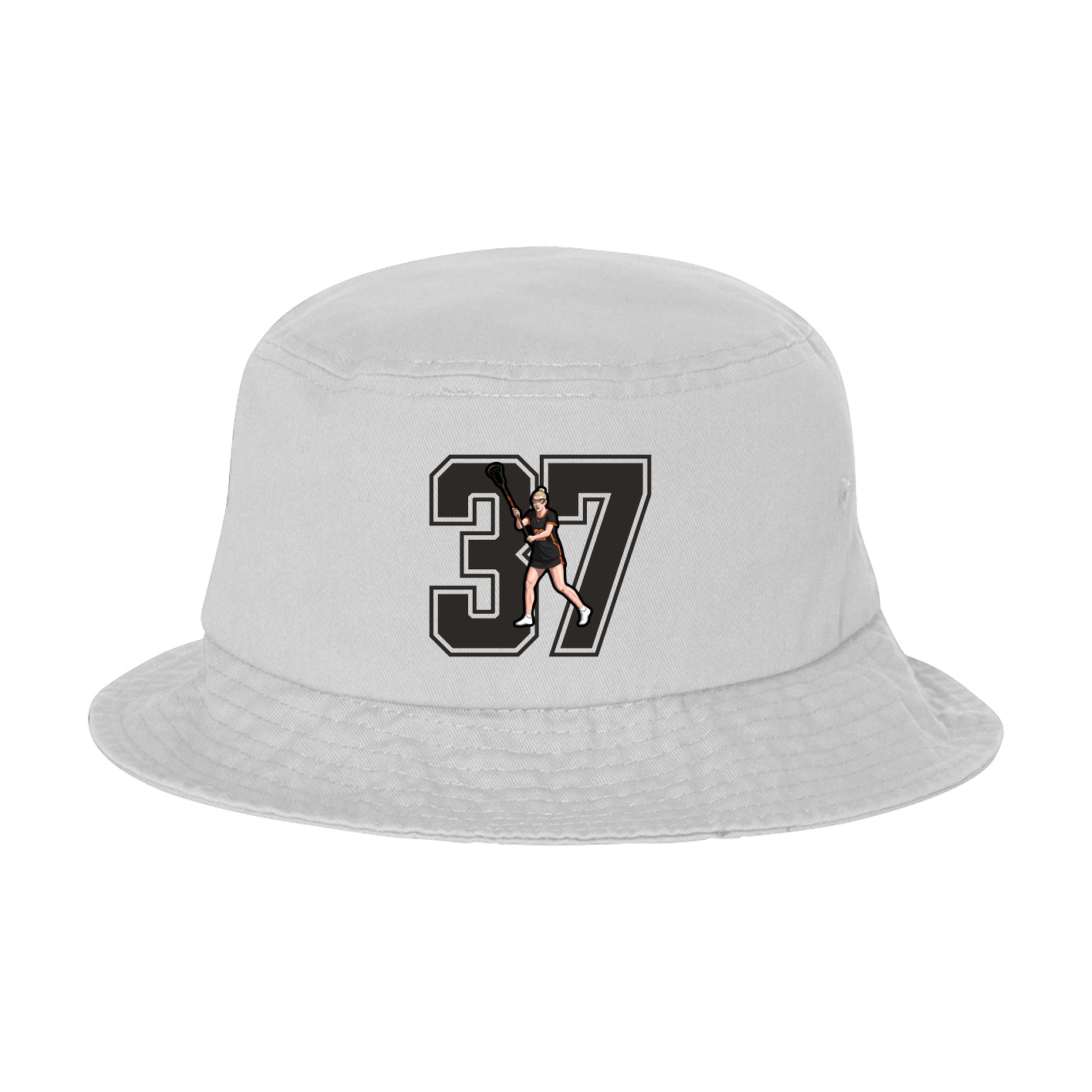 Bucket Cap — Number in White