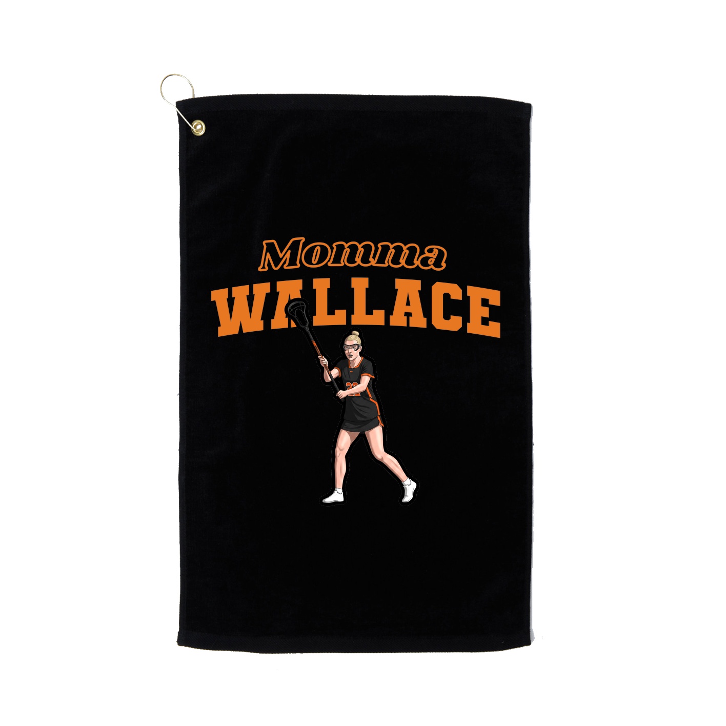 Golf Towel — Mothers Day Block in Black