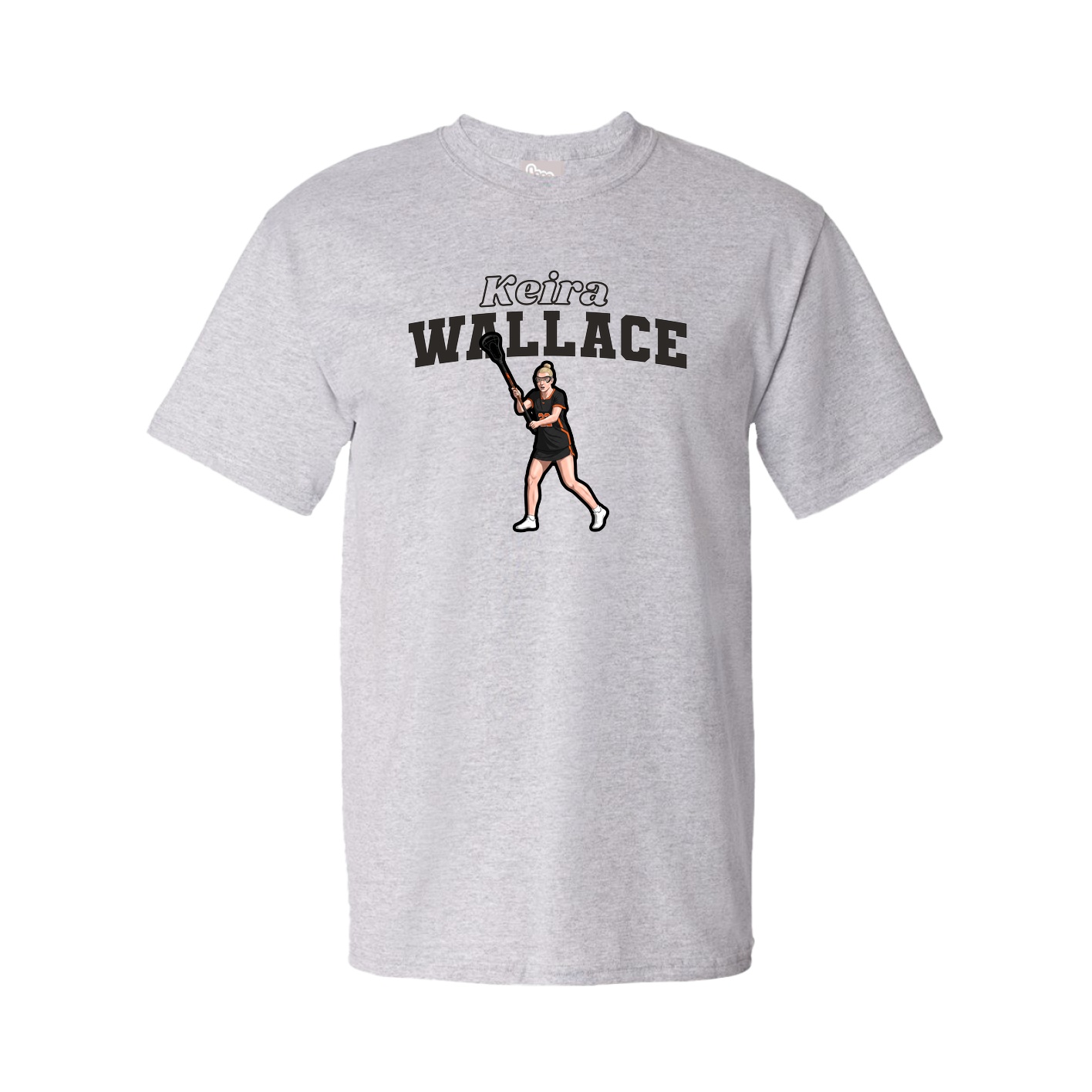 Youth Tee — Name Arch in Grey