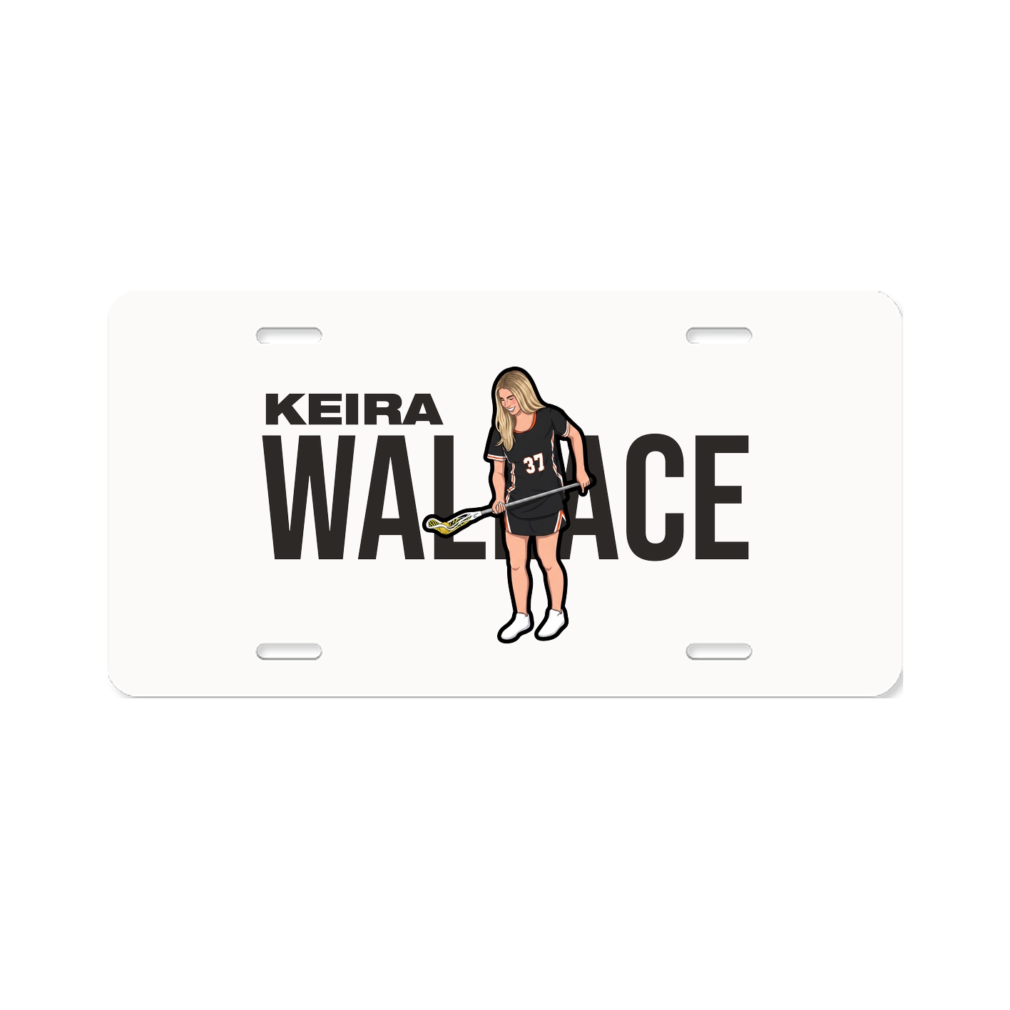License Plate — Player Name in Classic