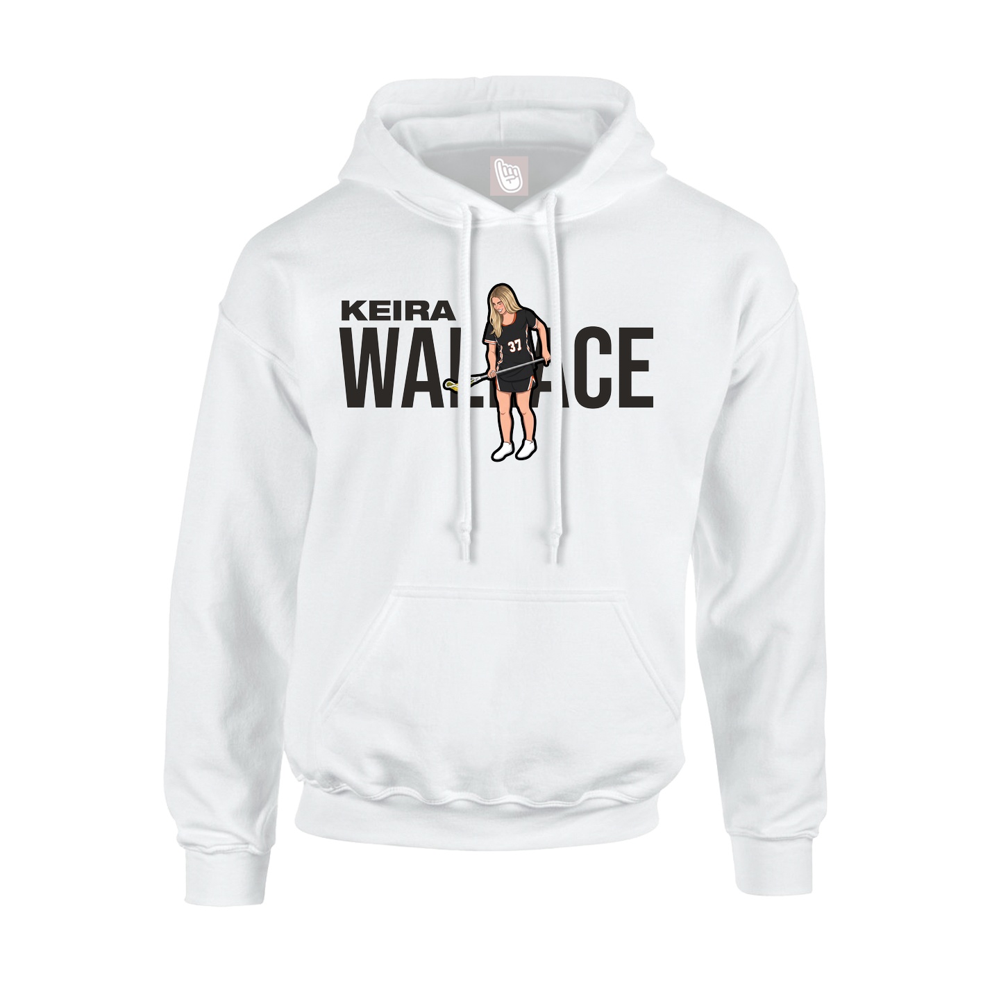 Hoodie — Player Name in White