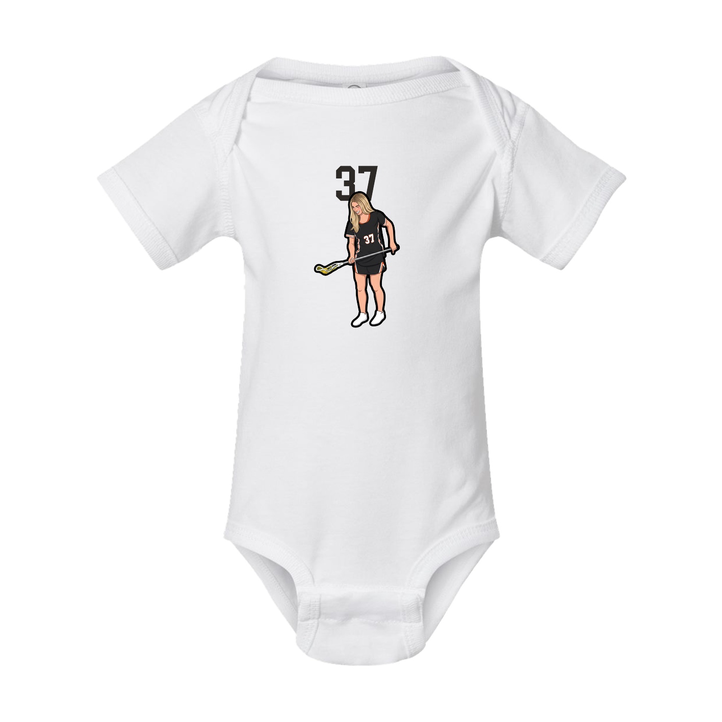 Baby Onesie — Number Top in White