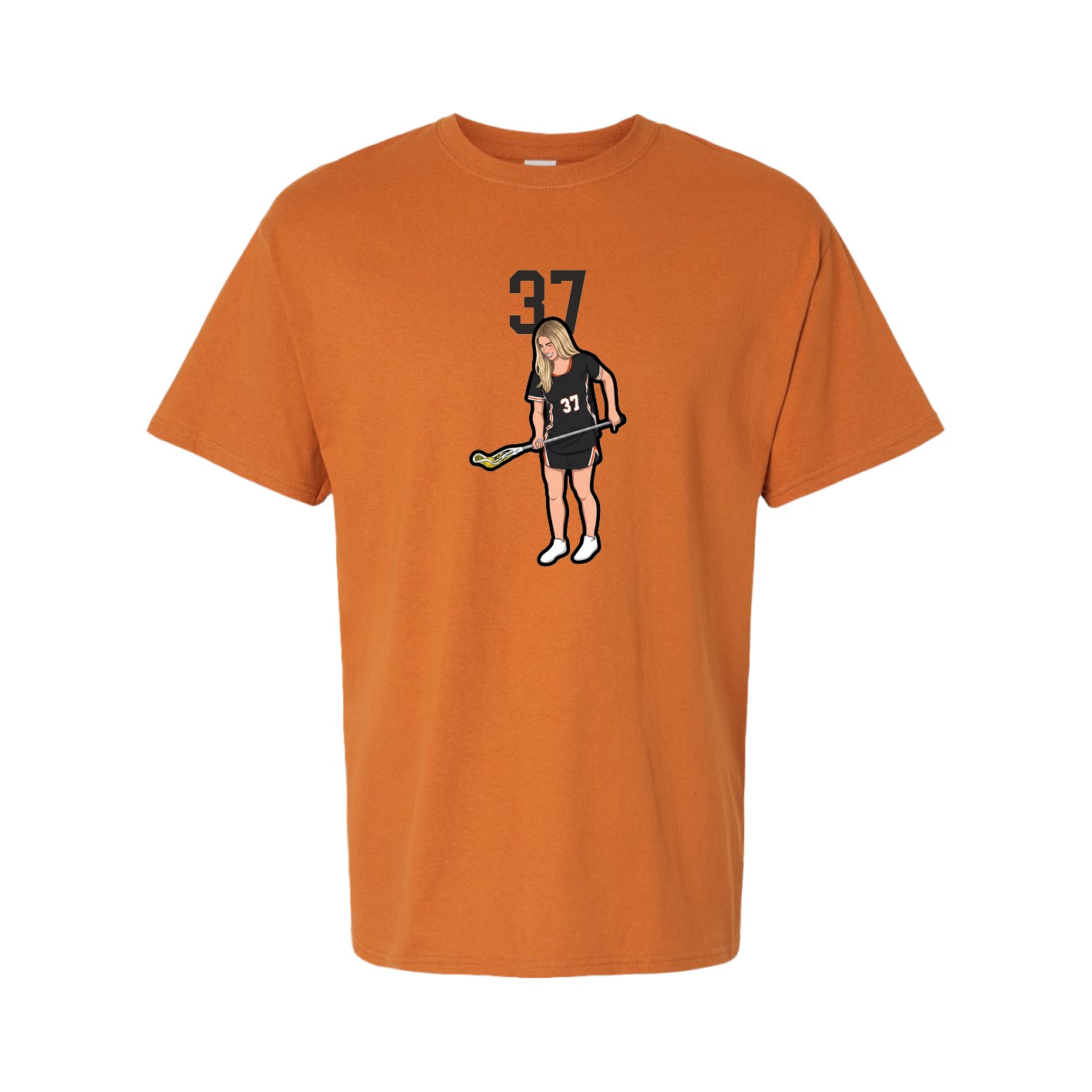 Tee — Number Top in Orange
