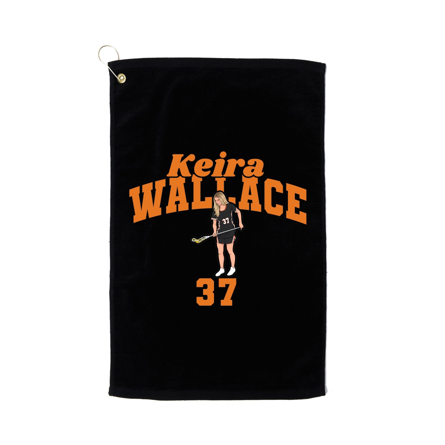 Golf Towel — Signature Arch in Black