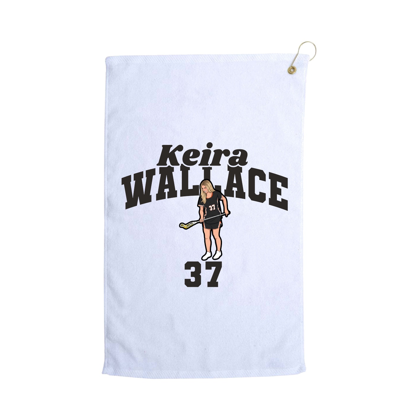 Golf Towel — Signature Arch in White