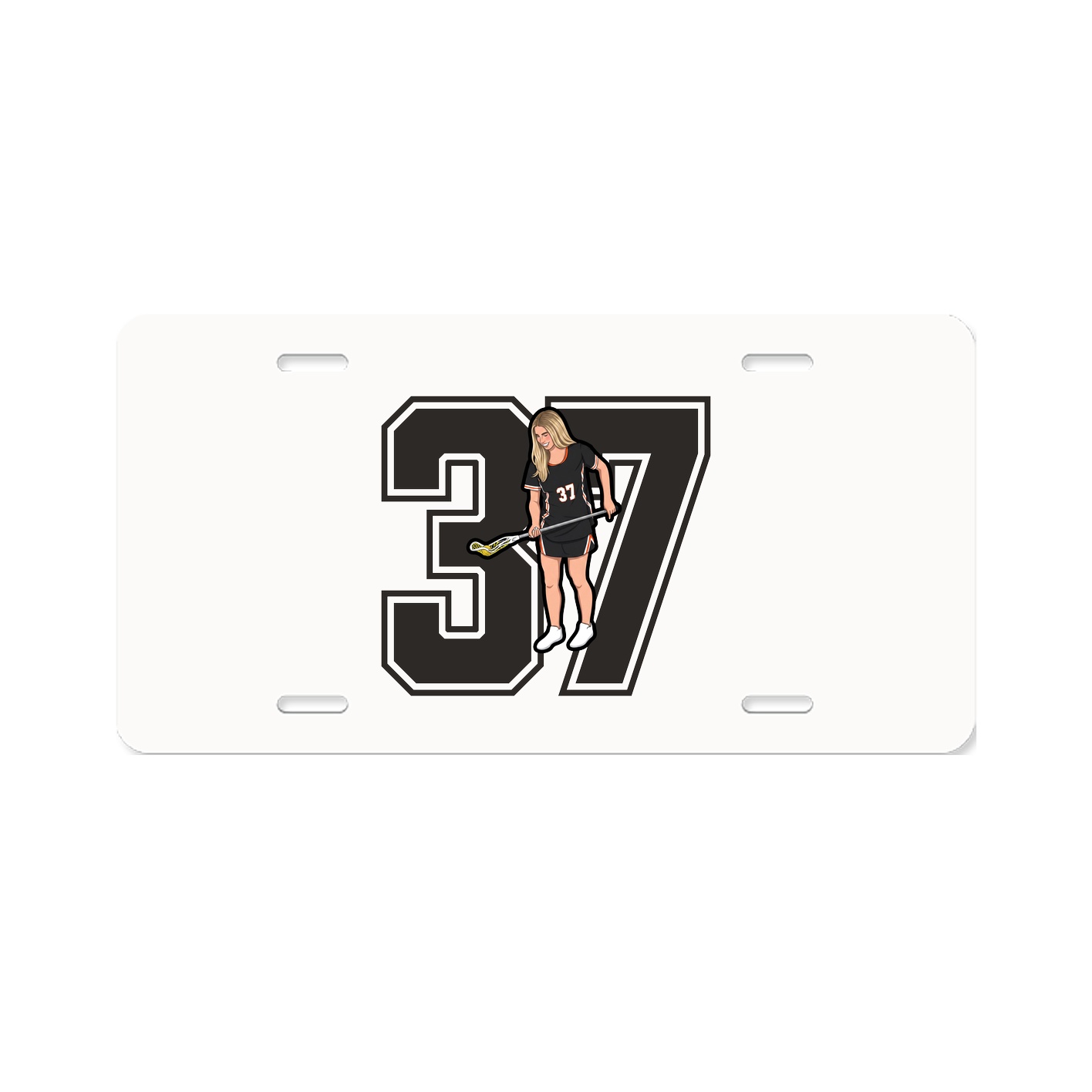 License Plate — Number in Classic