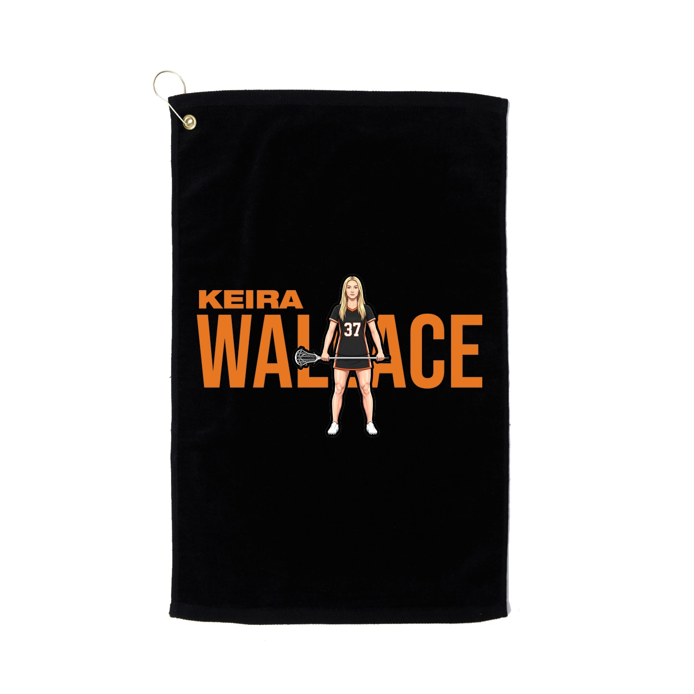 Golf Towel — Player Name in Black