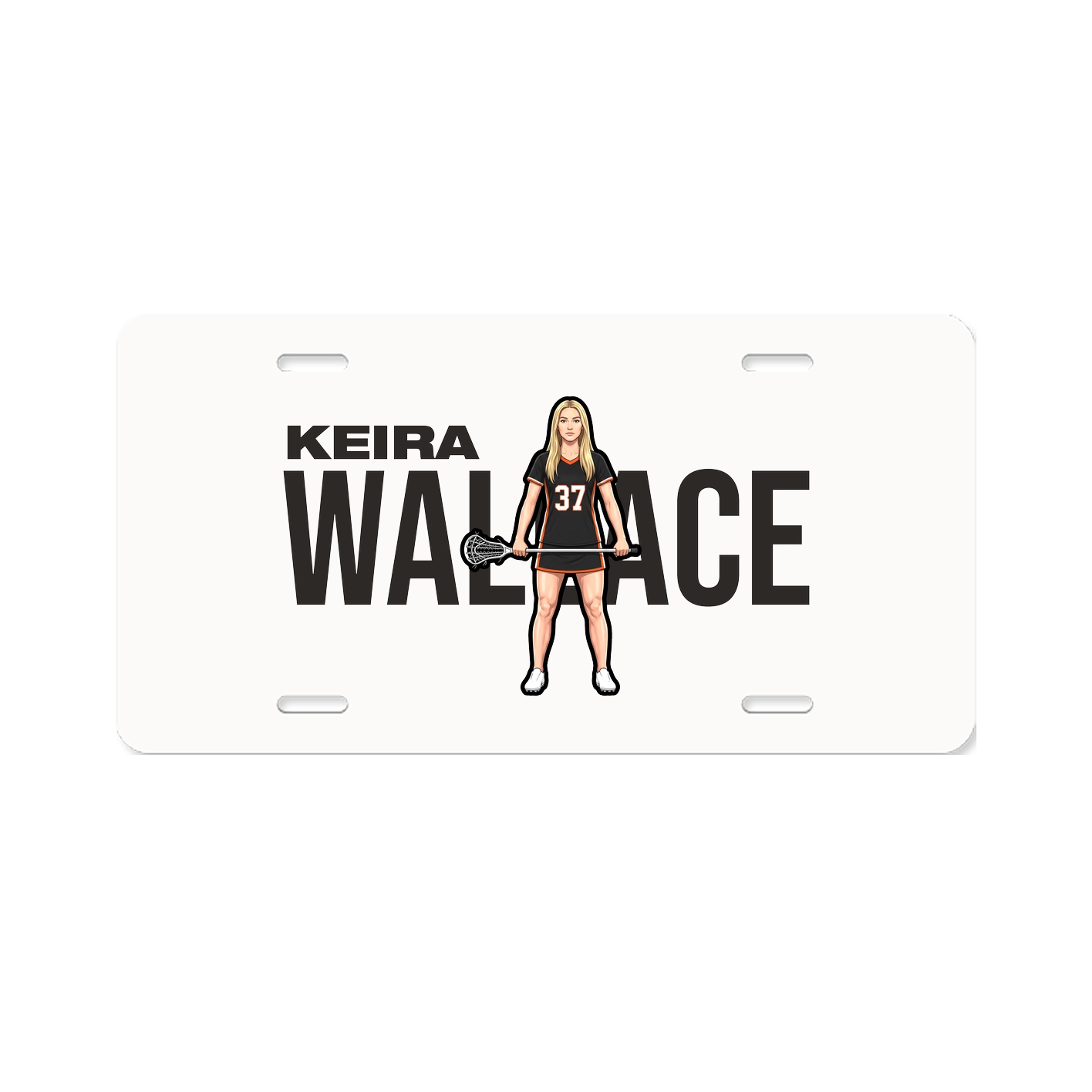 License Plate — Player Name in Classic
