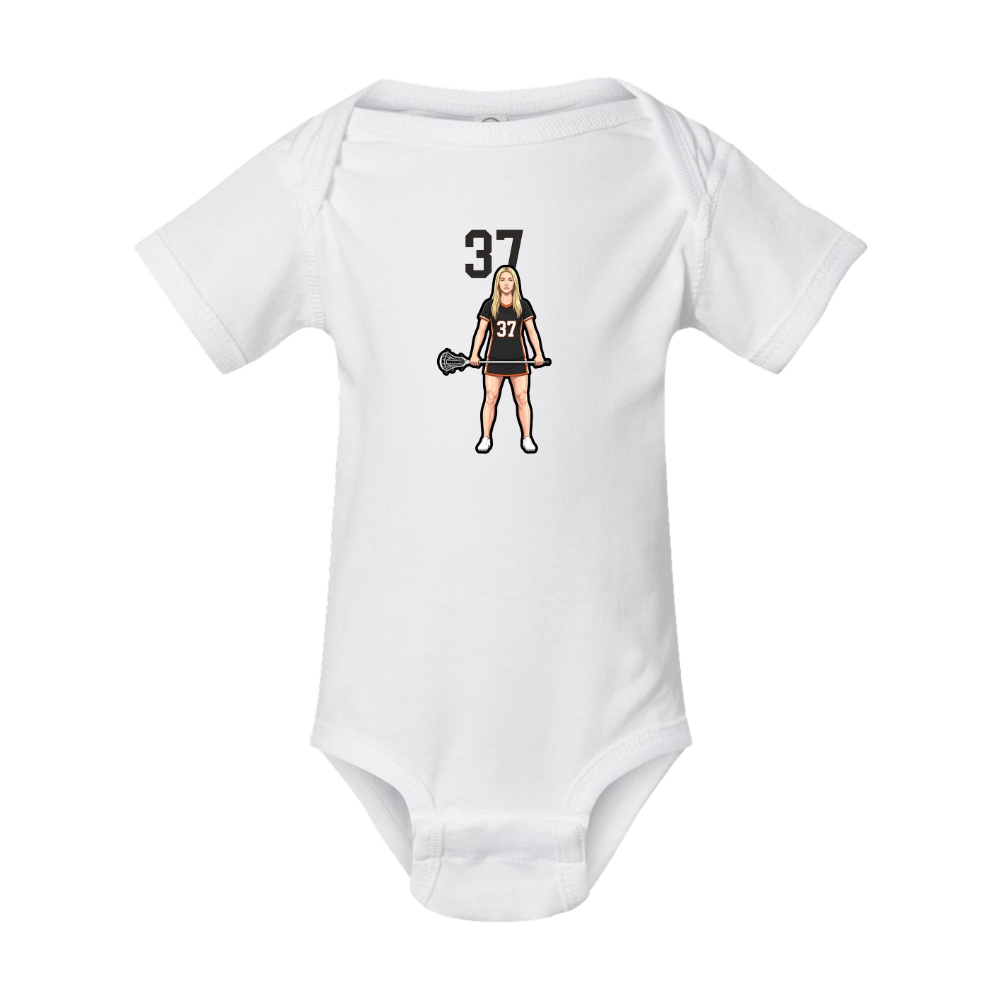 Baby Onesie — Number Top in White