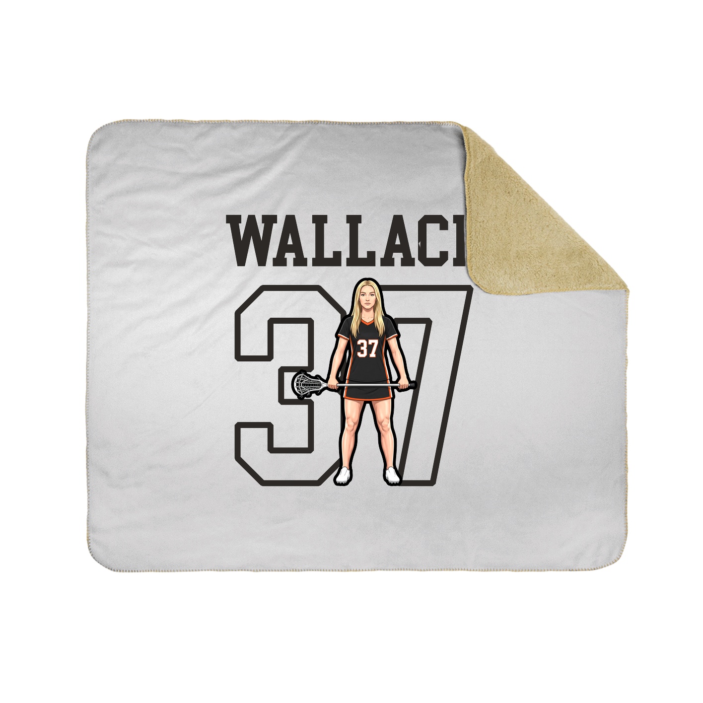 Throw Blanket — Shirsey in White