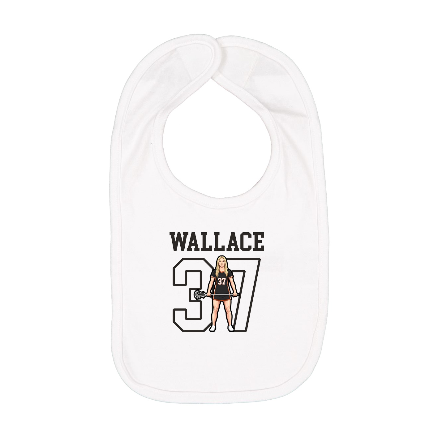 Infant Bib — Shirsey in White