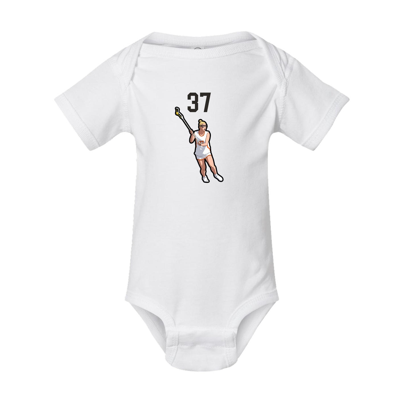 Baby Onesie — Number Top in White