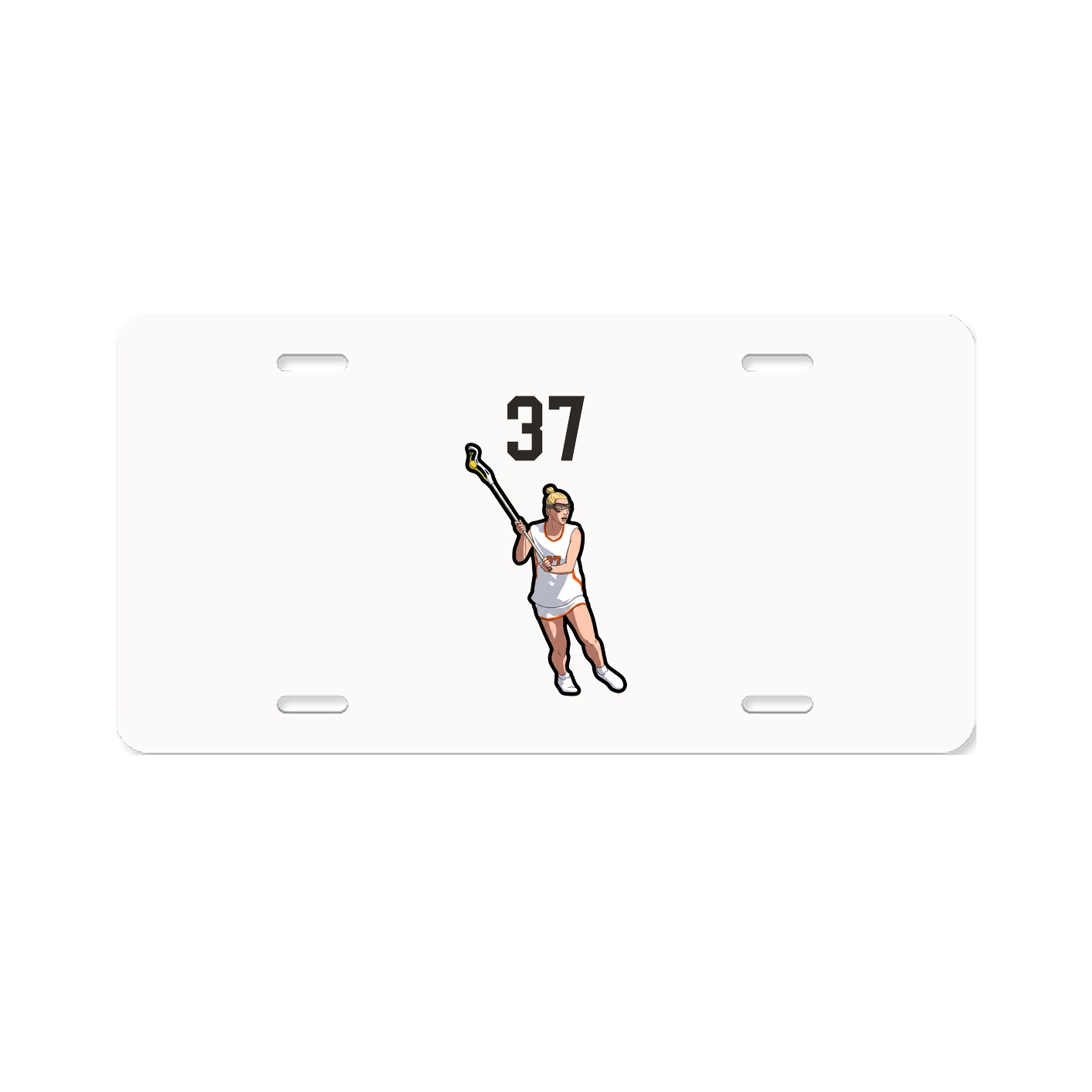 License Plate — Number Top in Classic