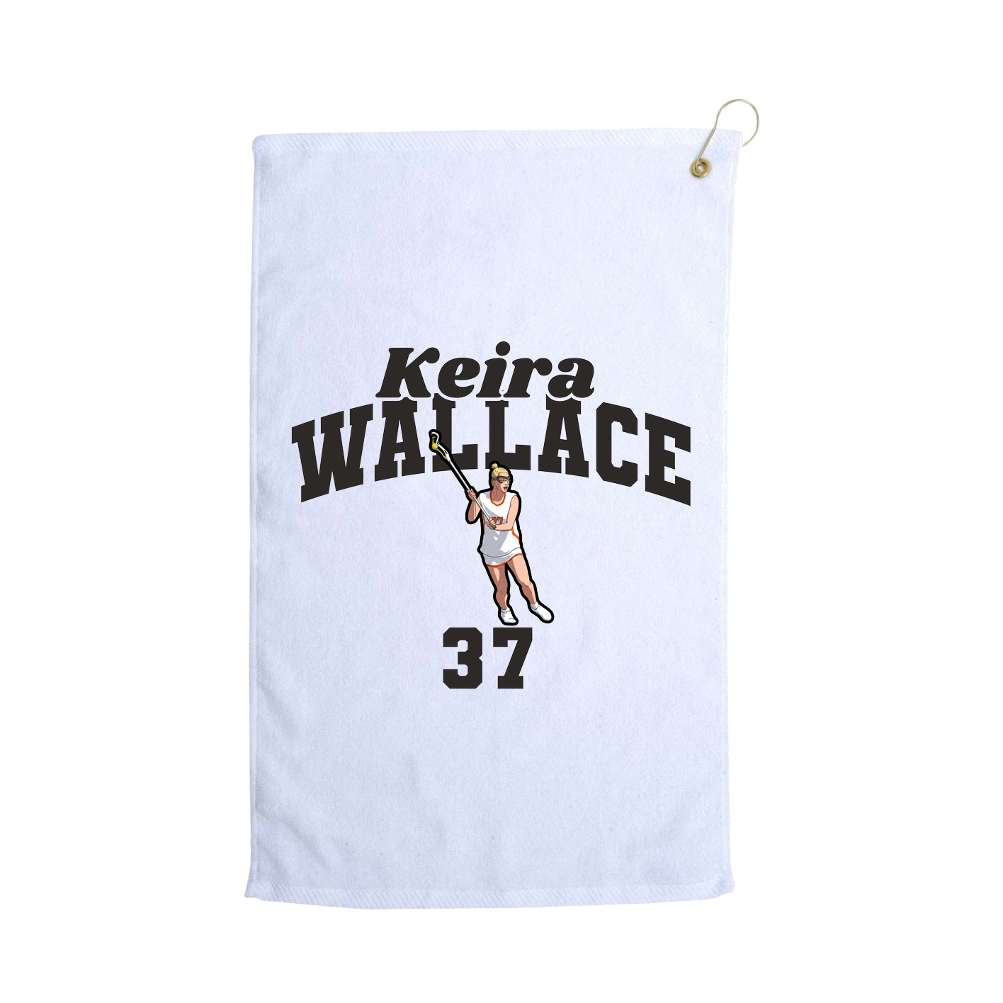 Golf Towel — Signature Arch in White
