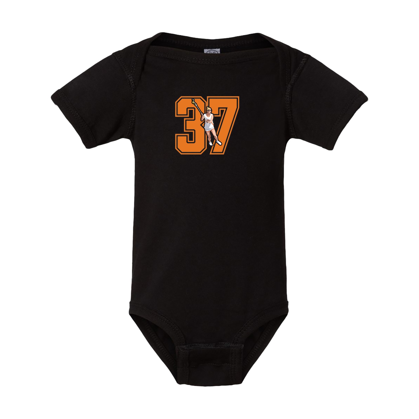 Baby Onesie — Number in Black