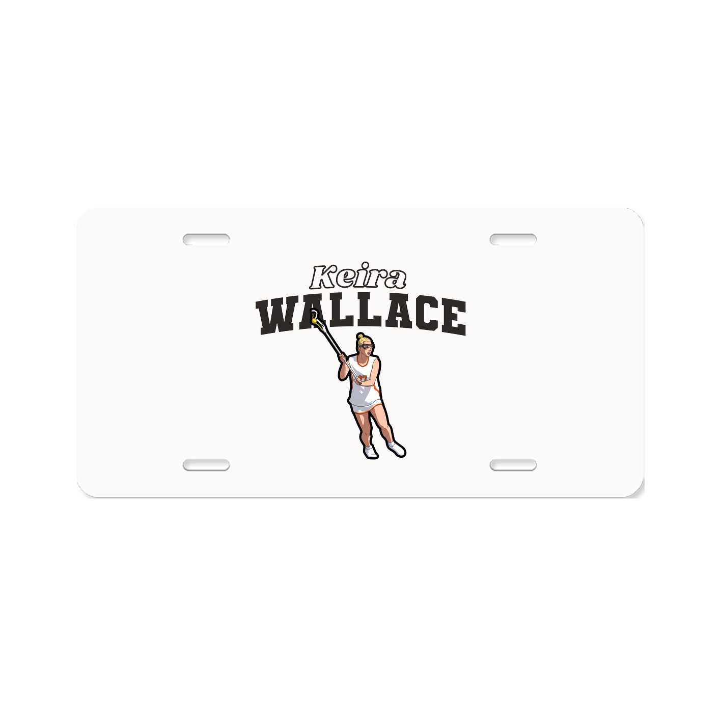 License Plate — Name Arch in Classic
