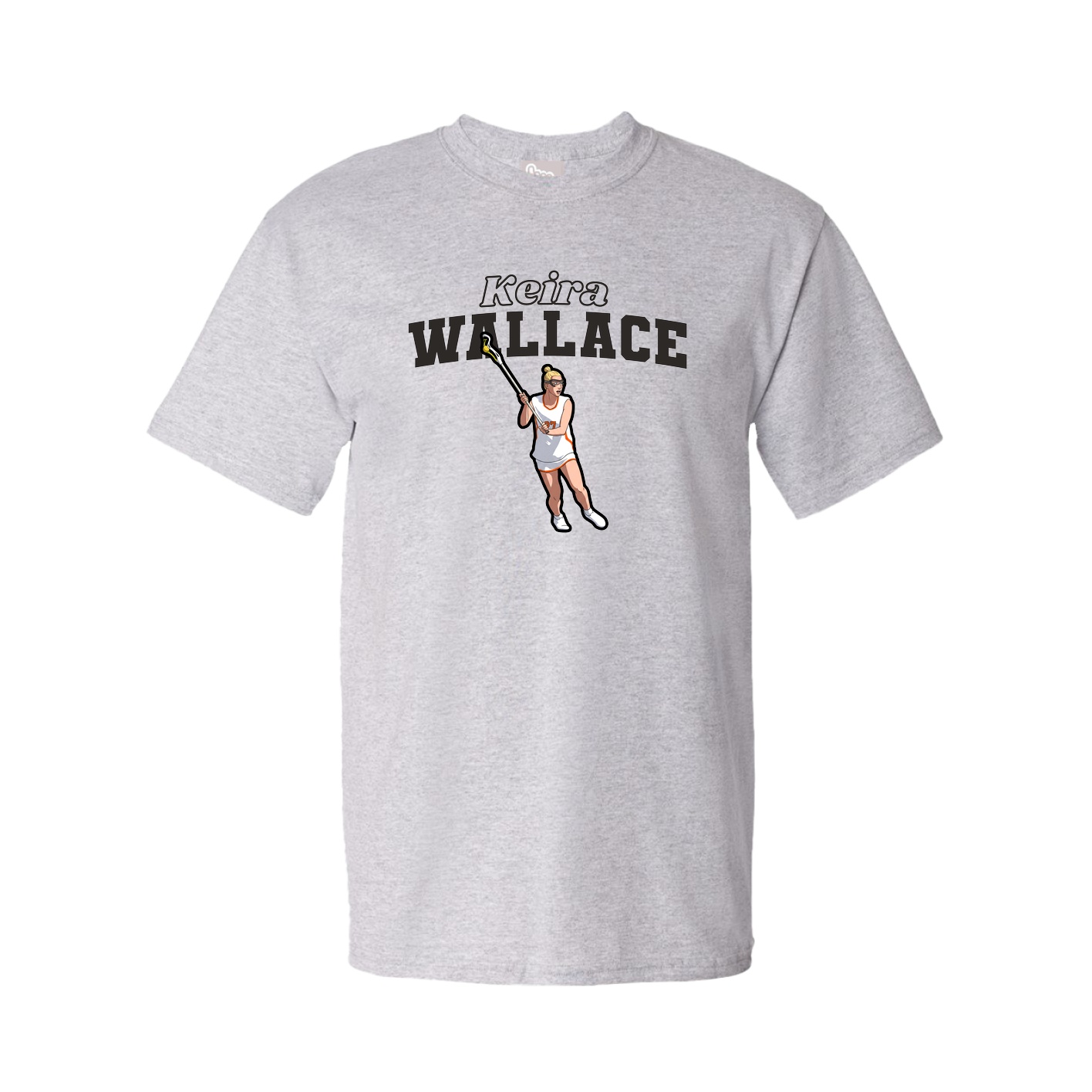 Youth Tee — Name Arch in Grey