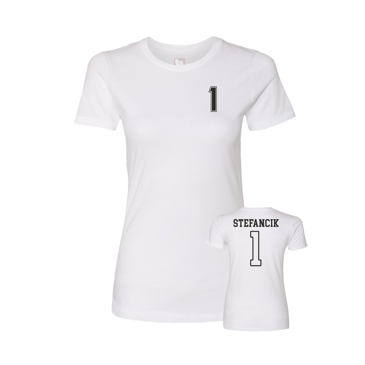 Womens Tee — Chest Back in White