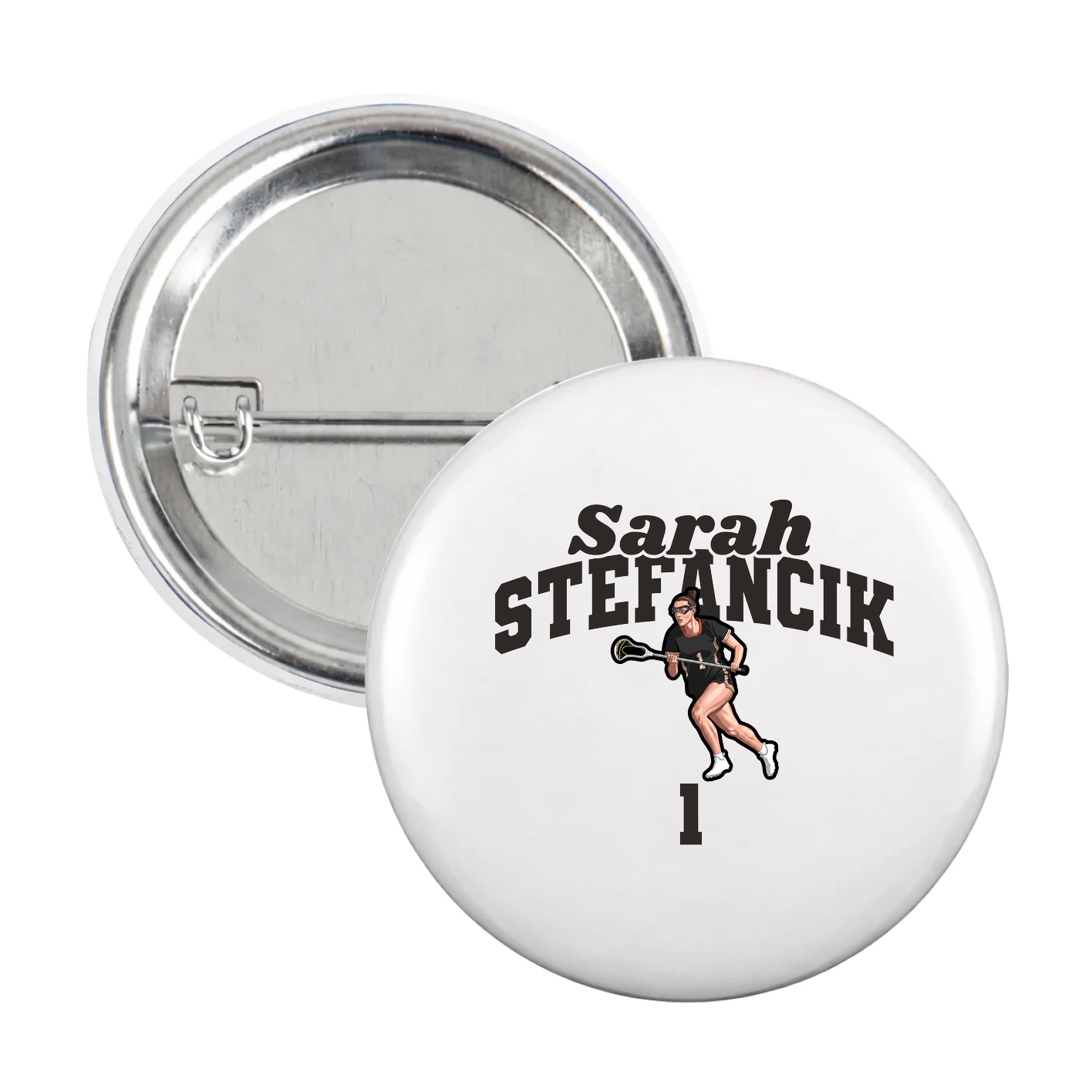 Game Day Button — Signature Arch in White