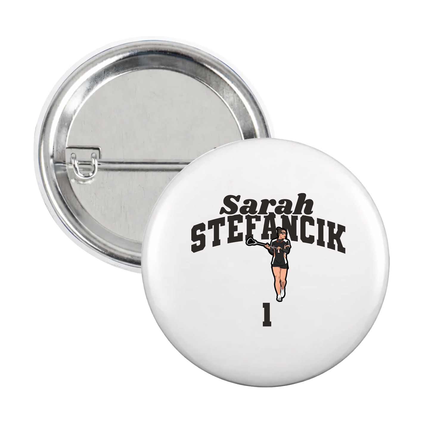 Game Day Button — Signature Arch in White