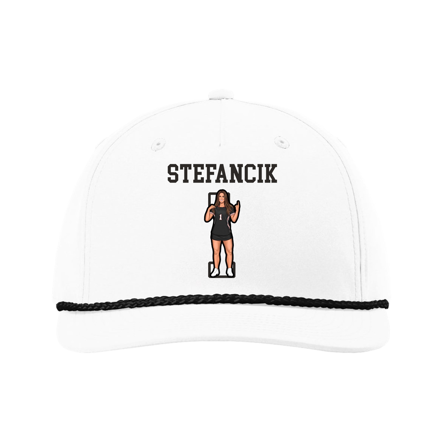 Five-Panel Classic Rope Cap — Shirsey in White