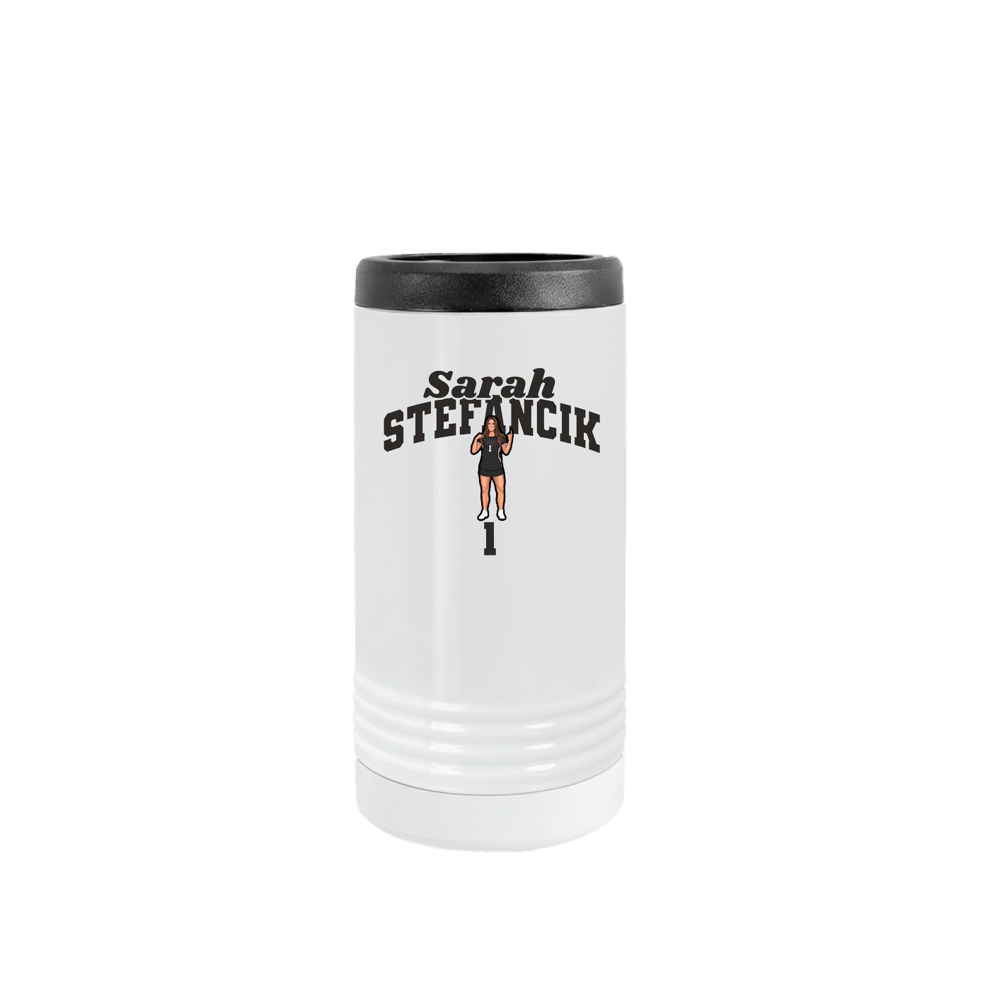 Slim Beverage Holder — Signature Arch in White