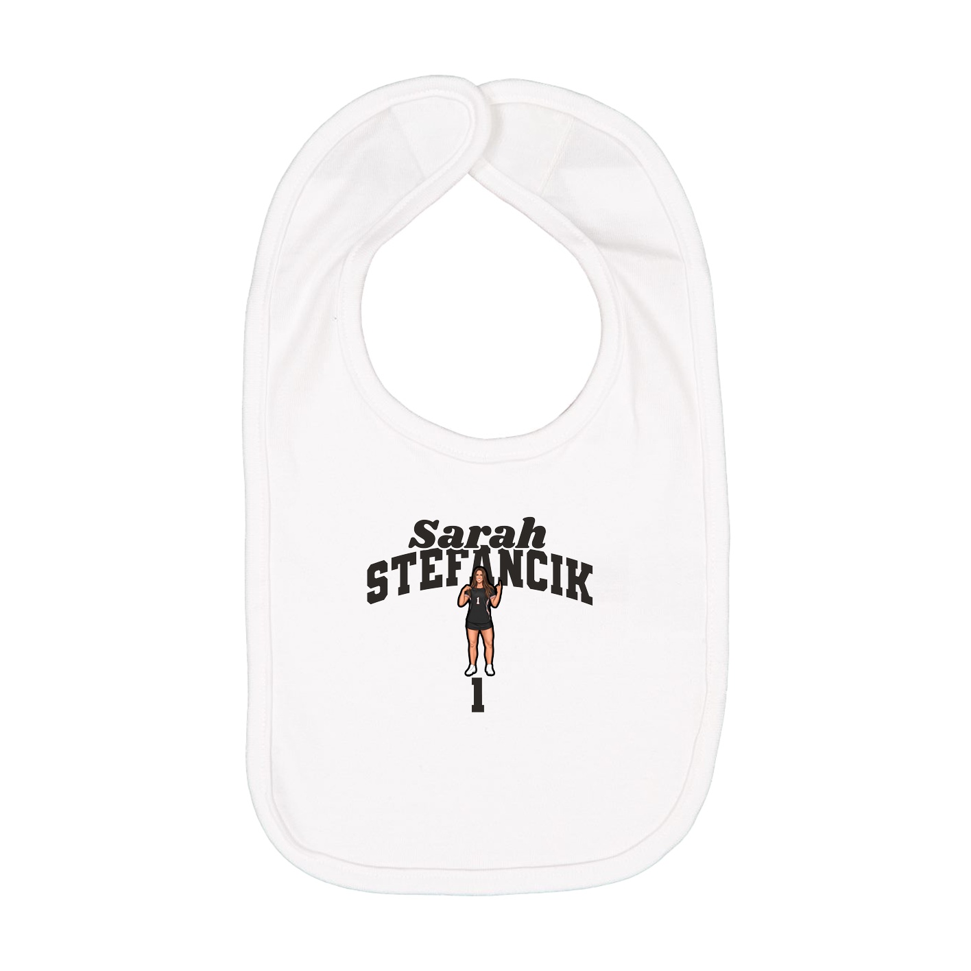 Infant Bib — Signature Arch in White