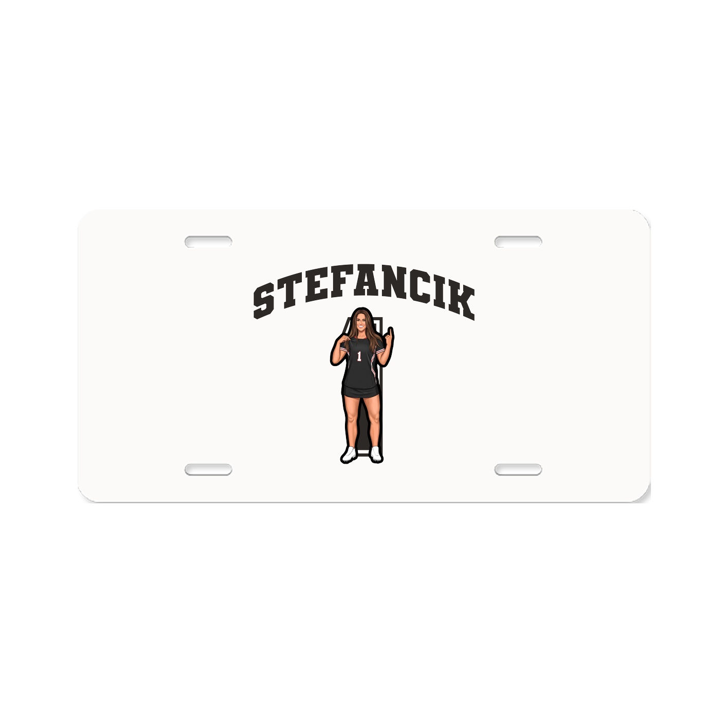 License Plate — Number in Classic
