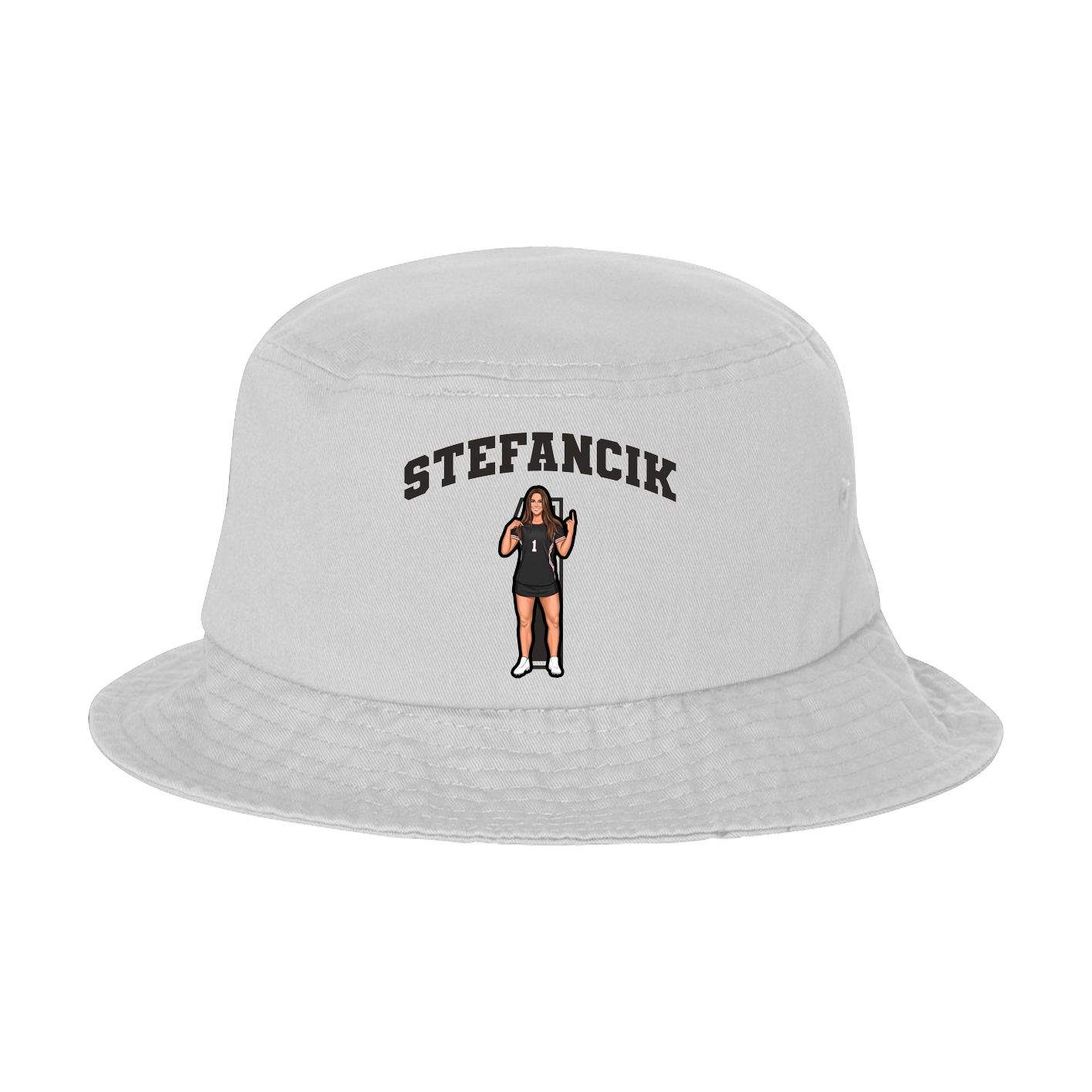Bucket Cap — Number in White