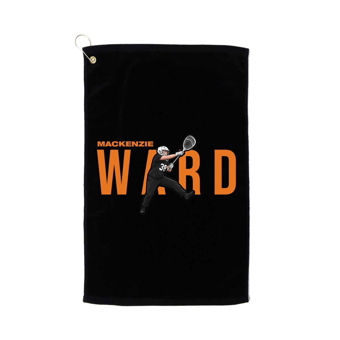 Golf Towel — Player Name in Black