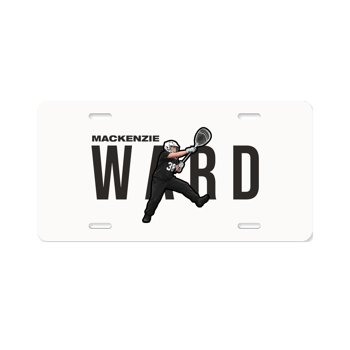 License Plate — Player Name in Classic