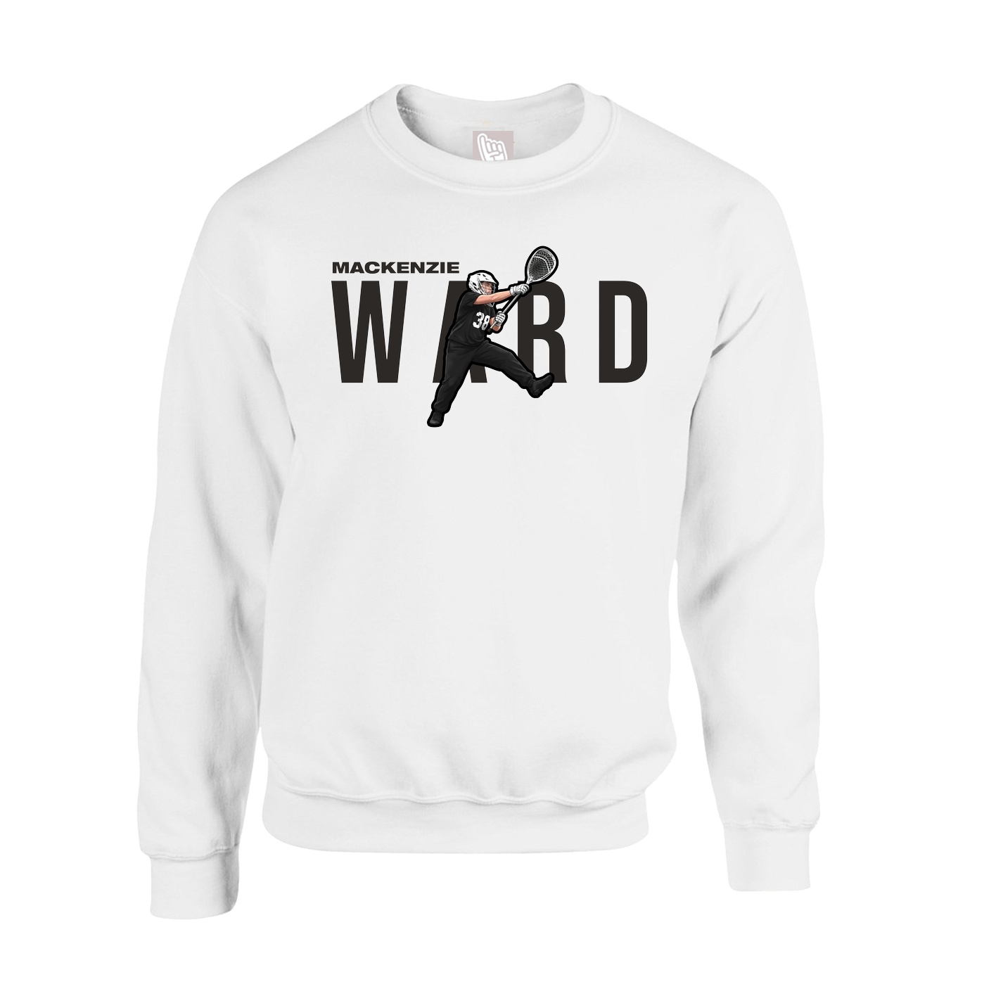 Fleece Crew — Player Name in White