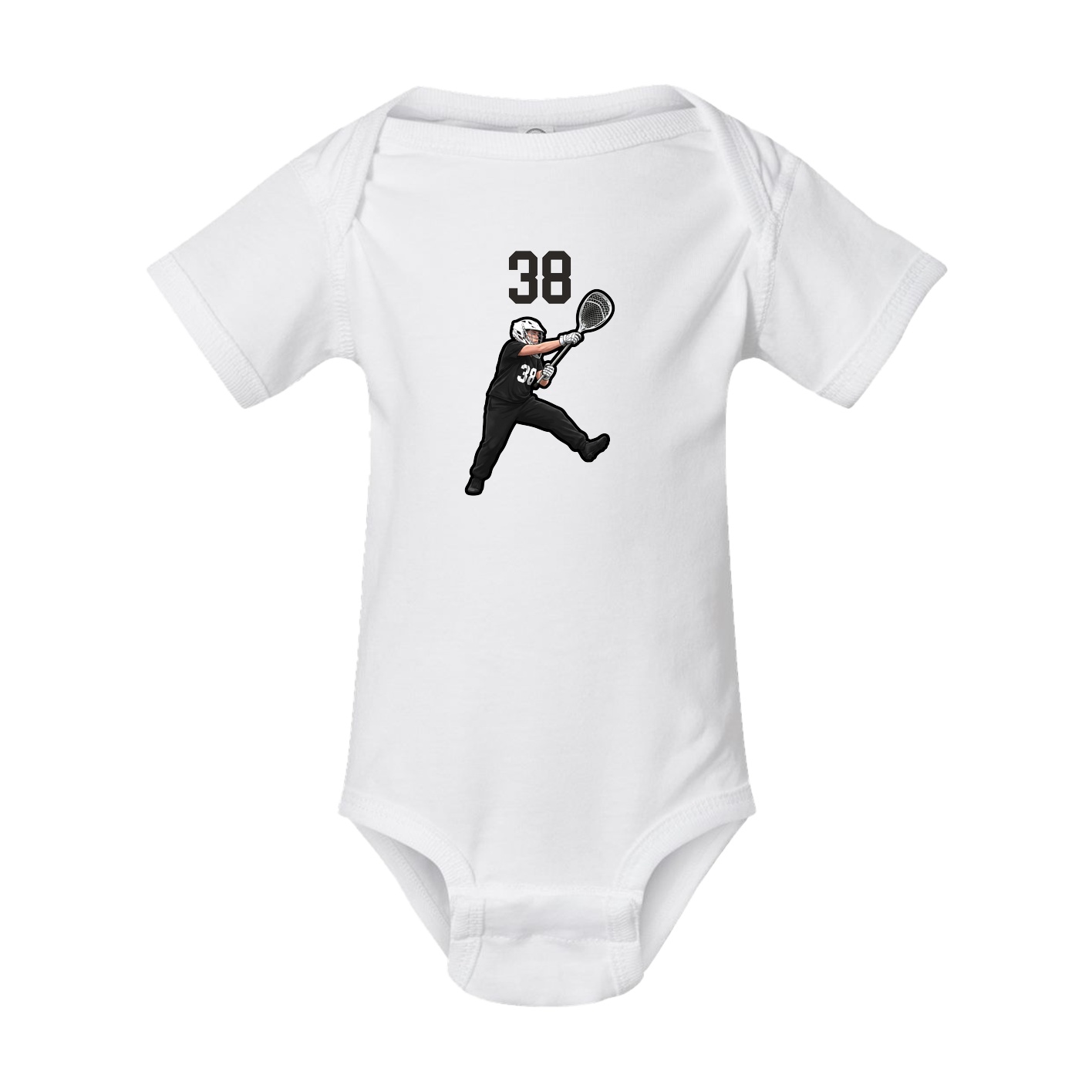 Baby Onesie — Number Top in White