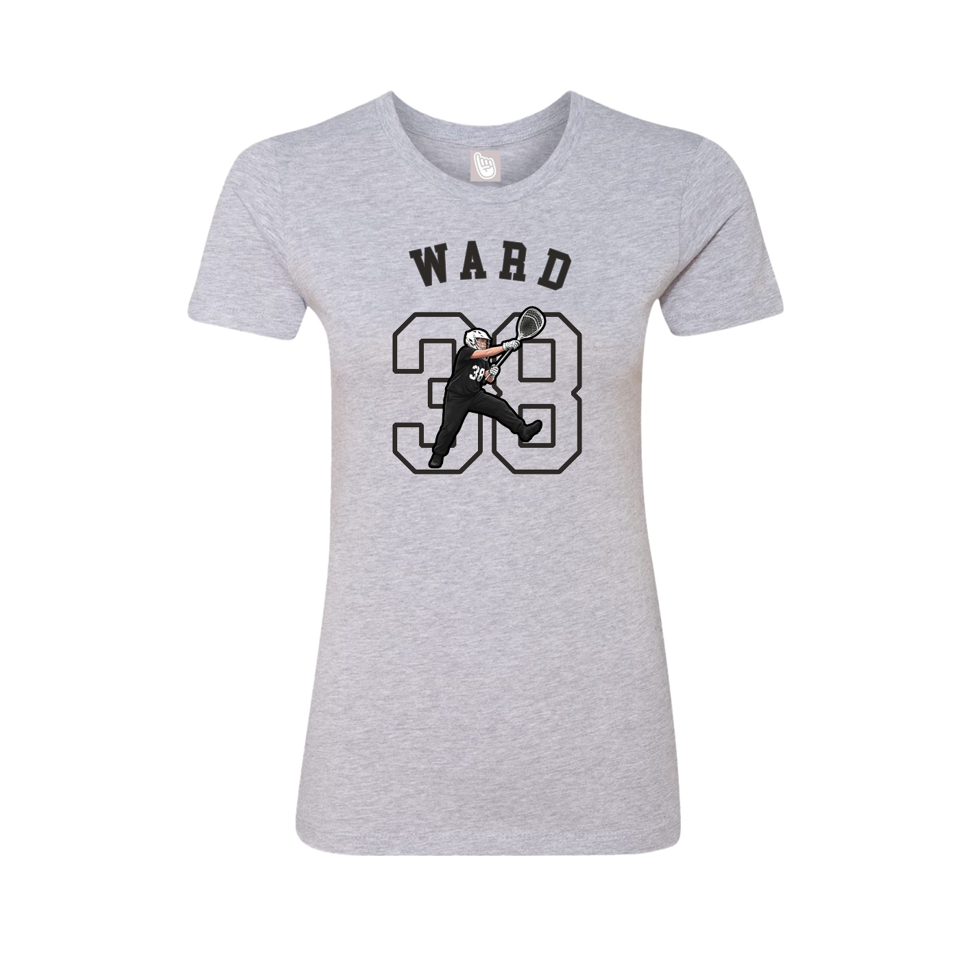 Fitted Women's Tee — Shirsey Arch in Grey