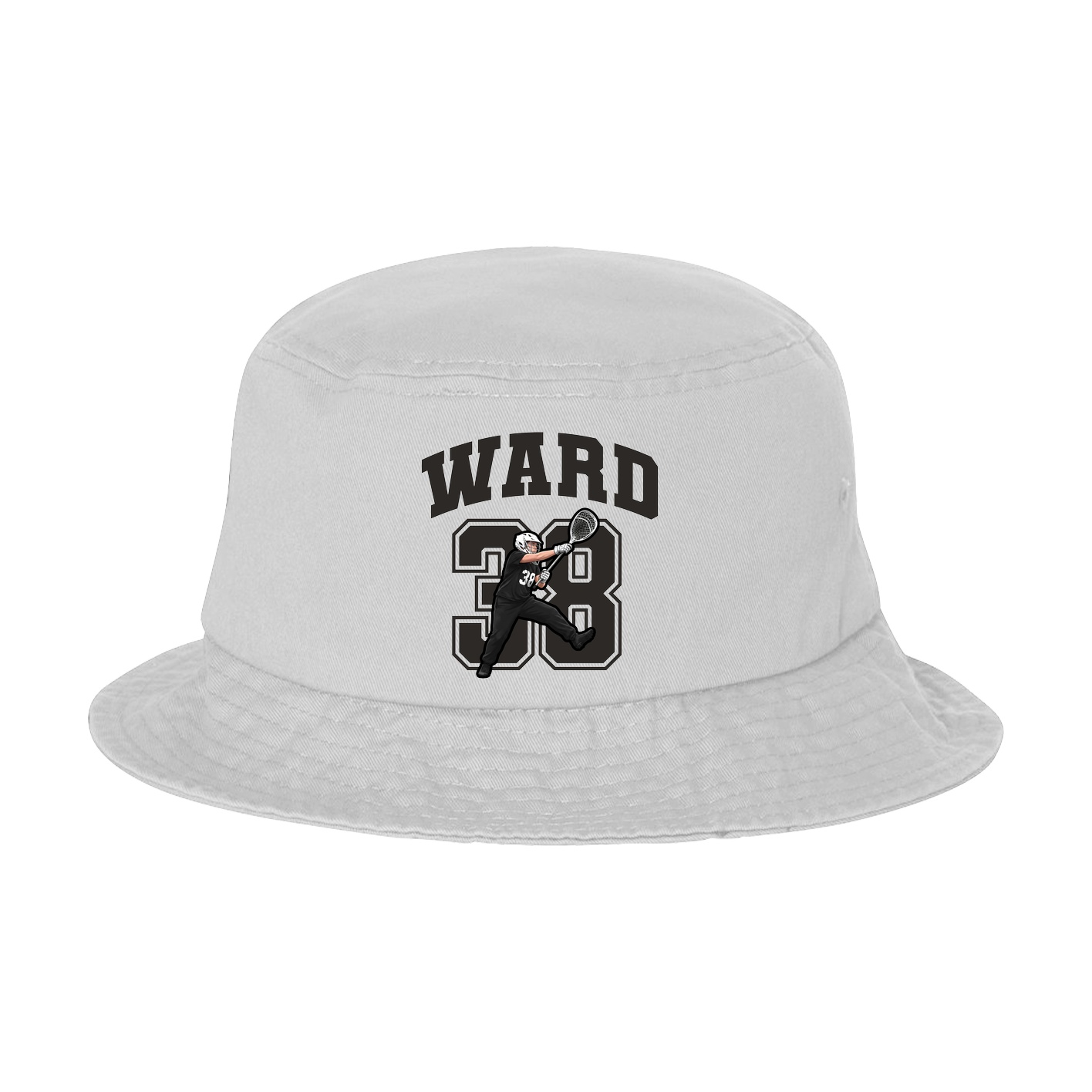 Bucket Cap — Number in White