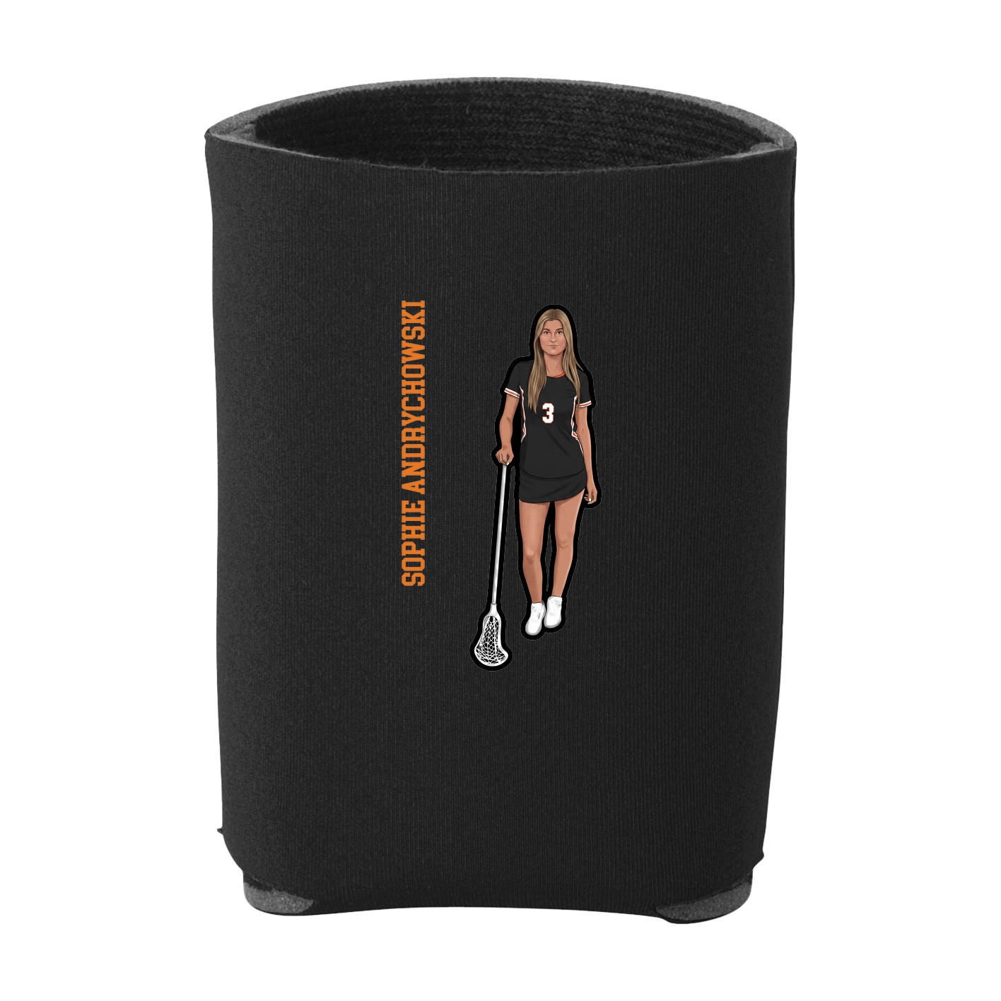Can Holder — Name Vertical in Black