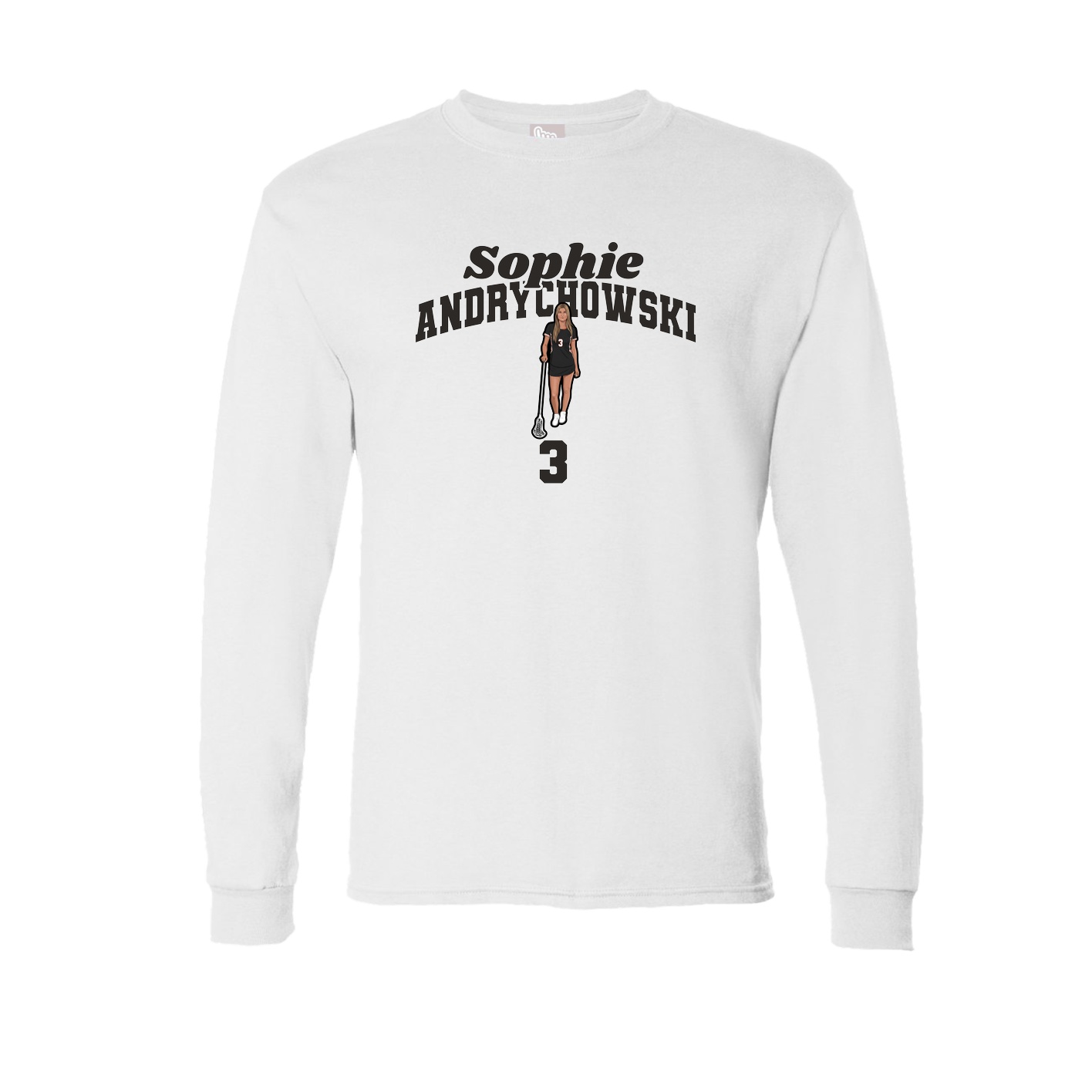 Long Sleeve Tee — Signature Arch in White