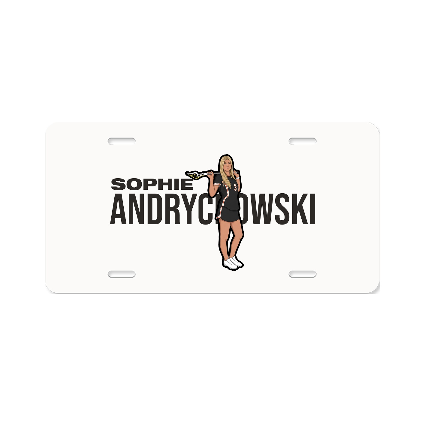 License Plate — Player Name in Classic